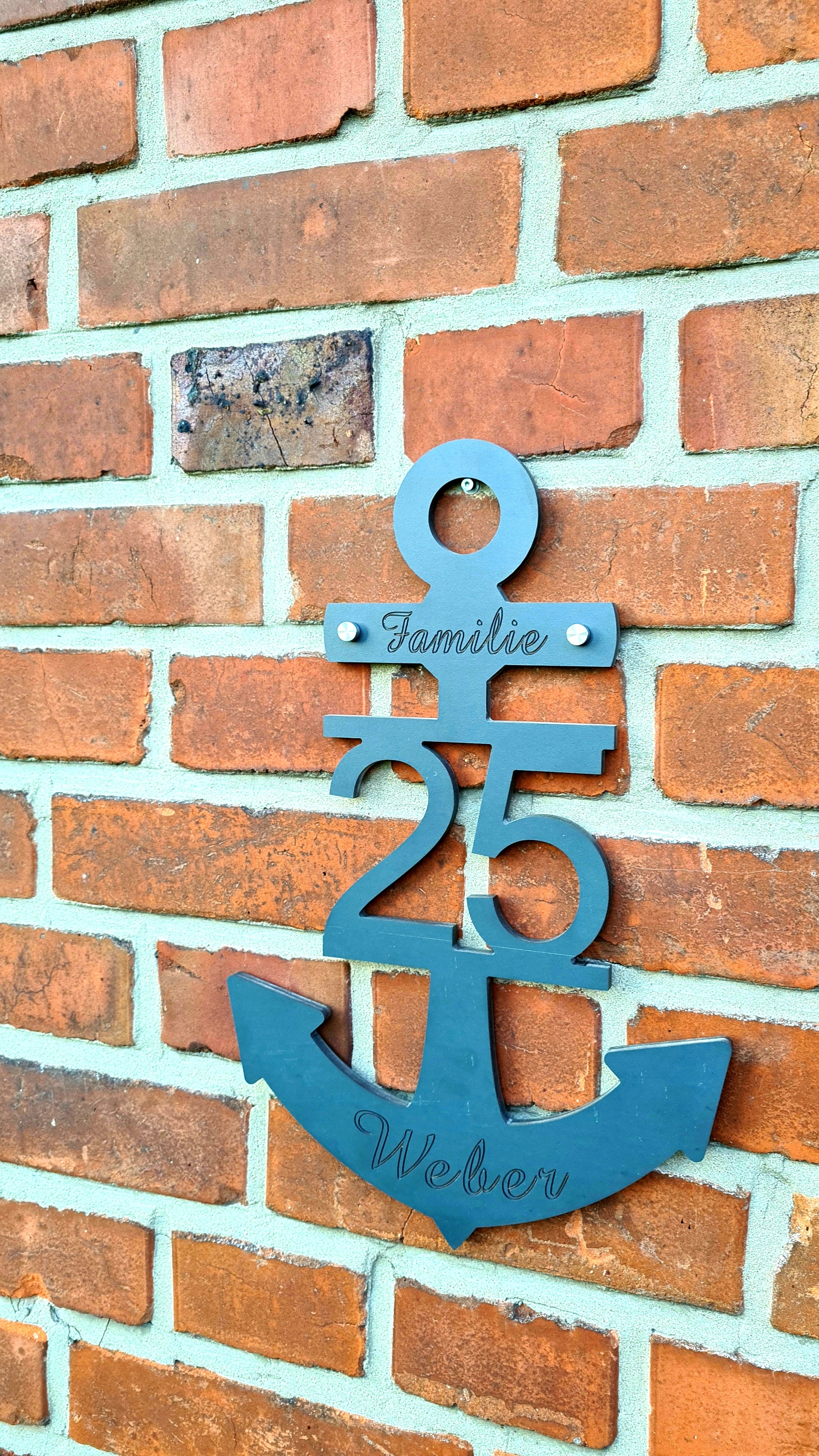 Hausnummer Anker setzen