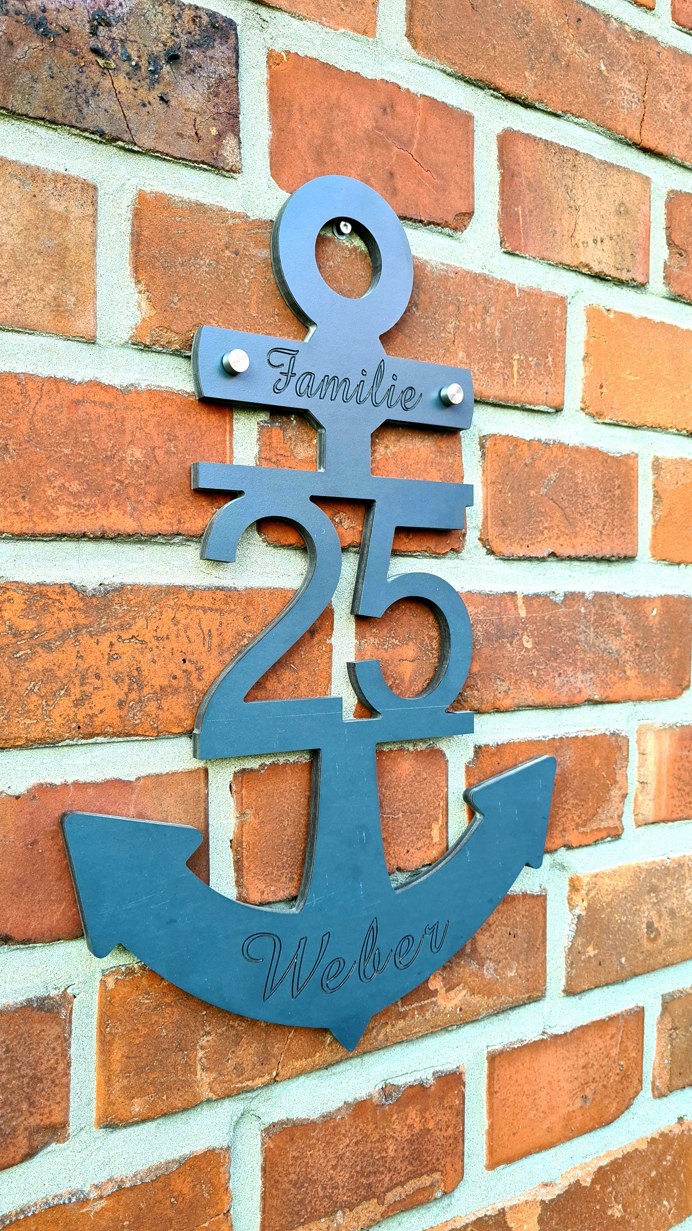 Hausnummer Anker setzen