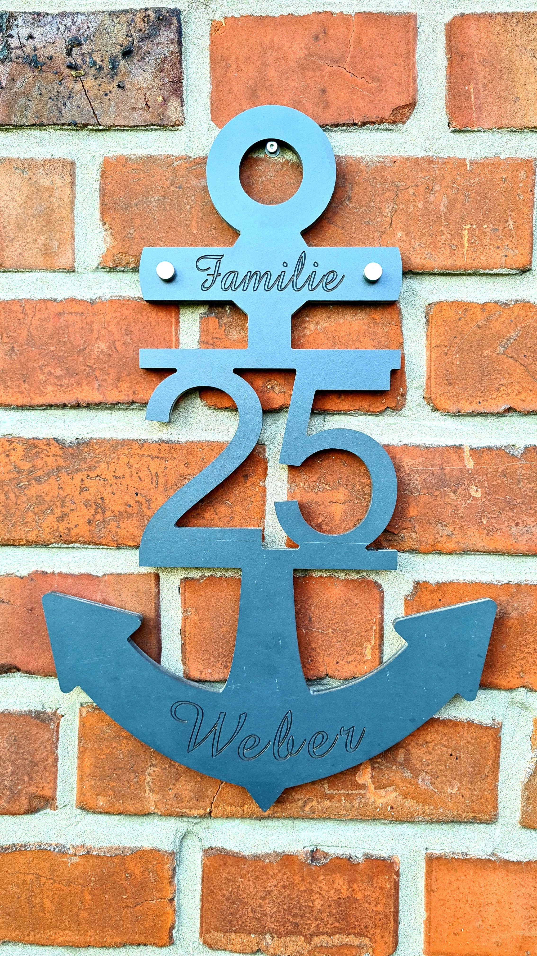 Hausnummer Anker setzen